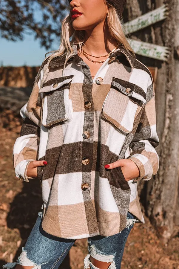 Cozy Essence Plaid Jacket