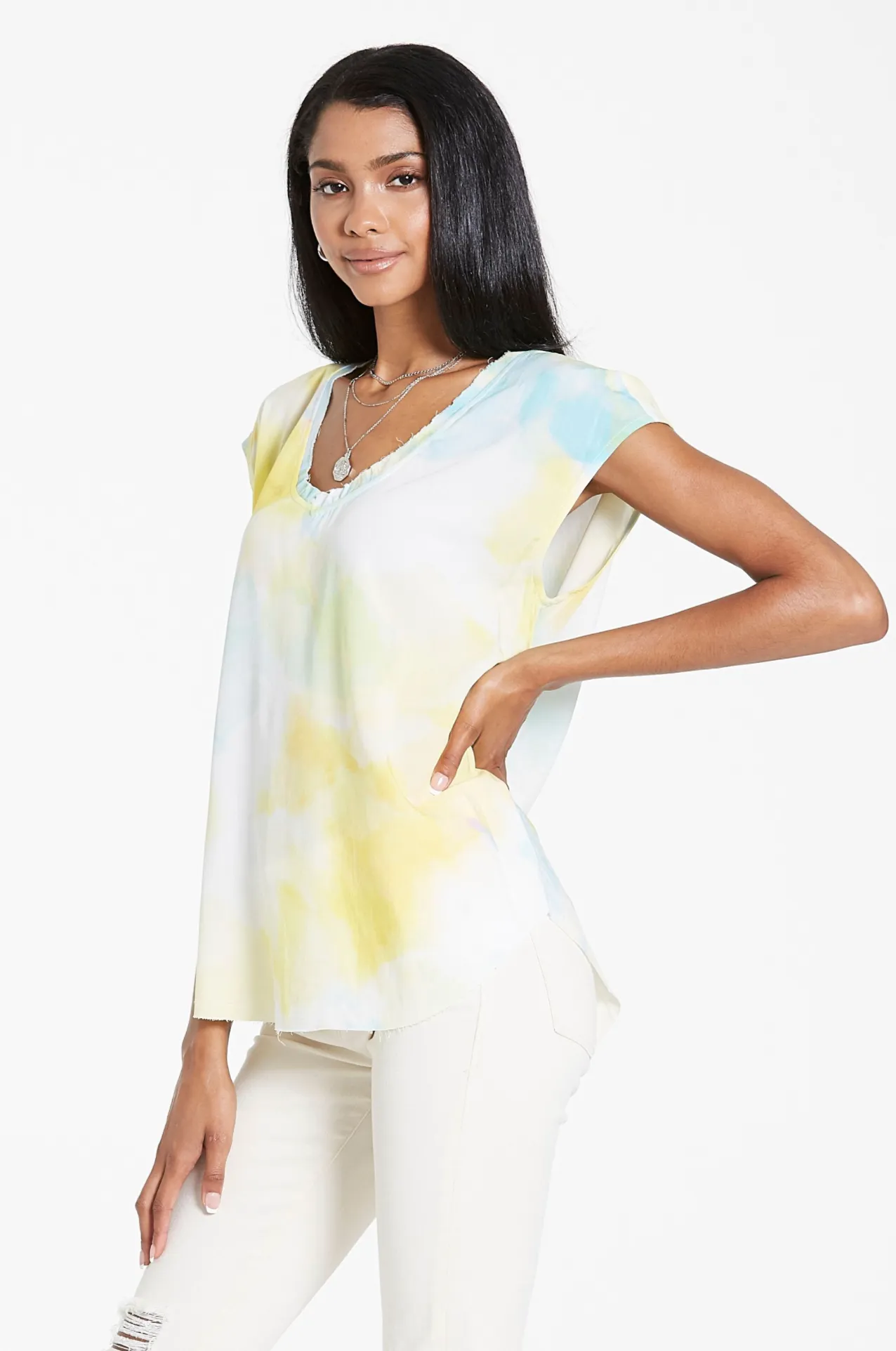 Dear John Yanis Watercolor Top