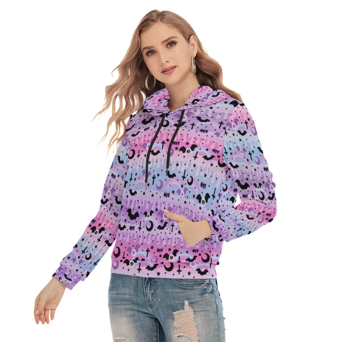 Dripping Sky Women's Slim Pullover Hoodie