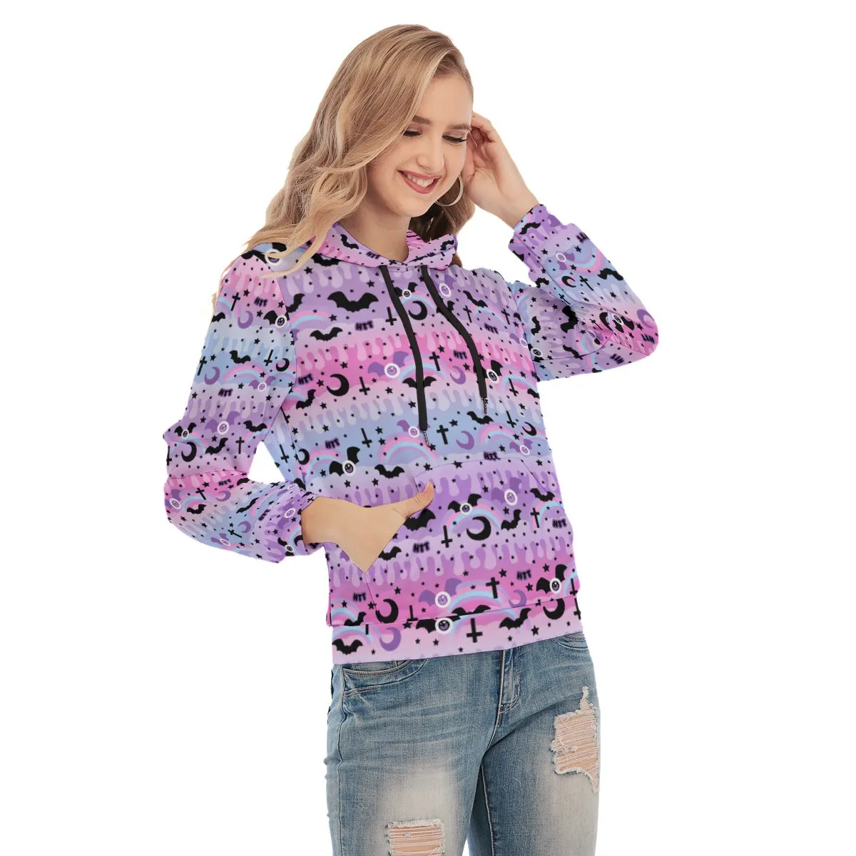 Dripping Sky Women's Slim Pullover Hoodie