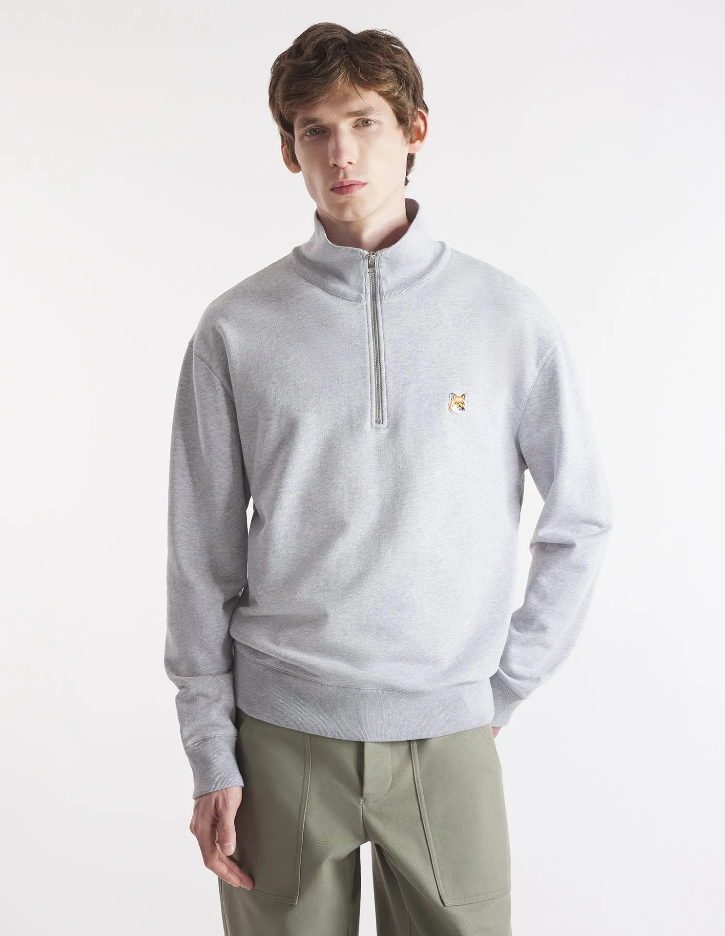 Fox Head Patch Comfort Half Zip Sweatshirt