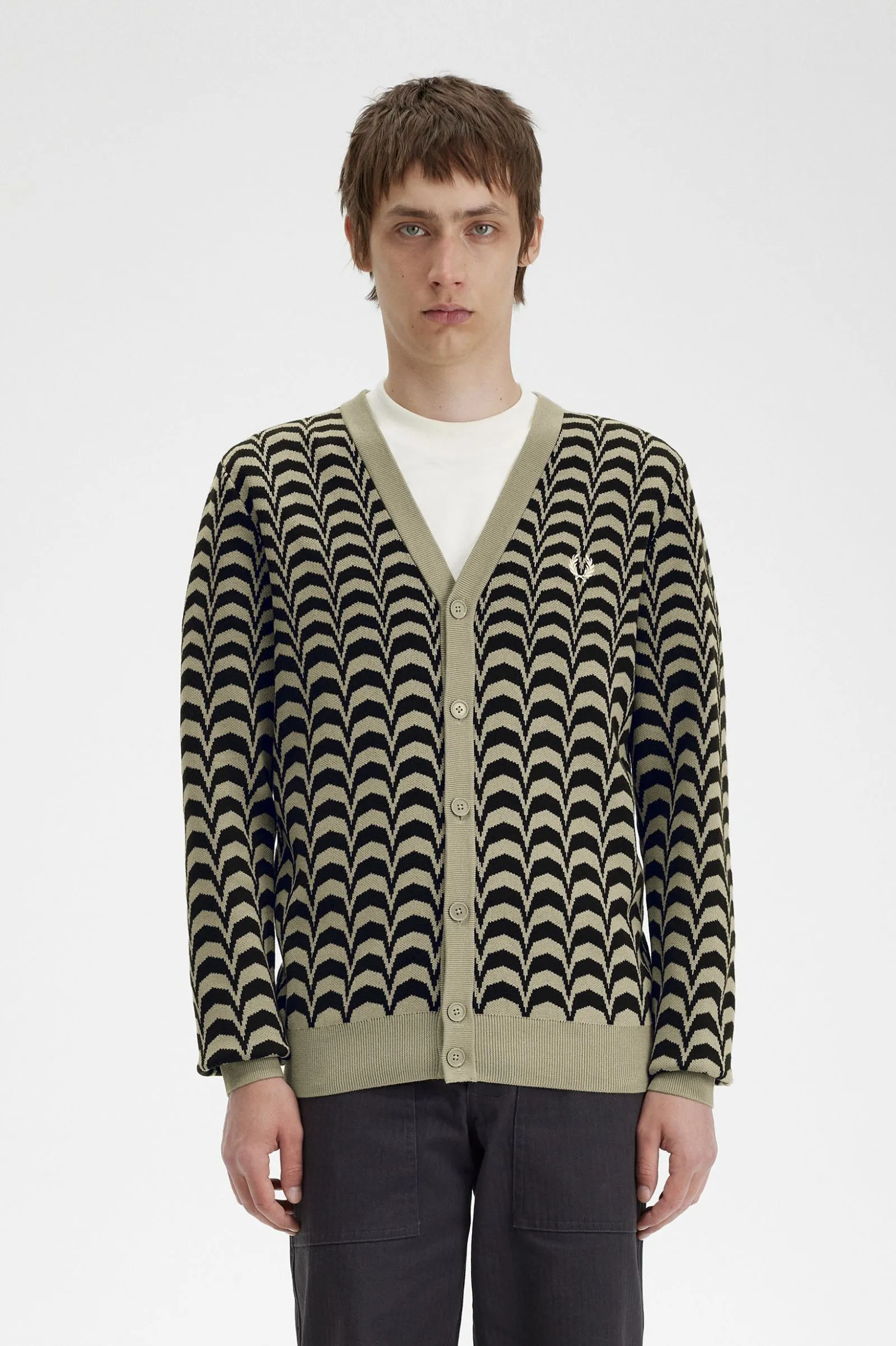 Fred Perry Jacquard Cardigan