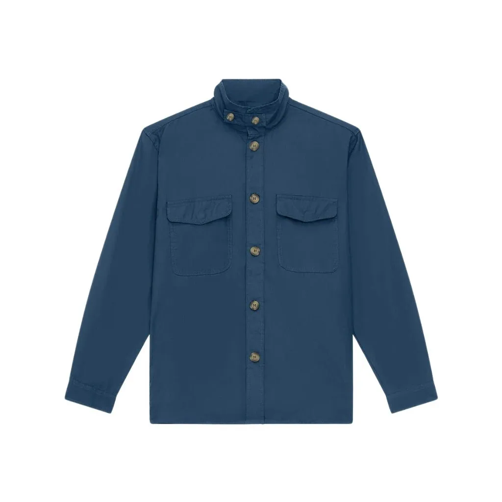 FRESCOBOL CARIOCA Nuno Linen Shacket NAVY REG