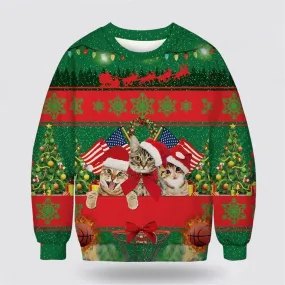 Funny Cat Ugly Christmas Sweater For Men And Women, Best Gift For Christmas, Christmas Fashion Winter