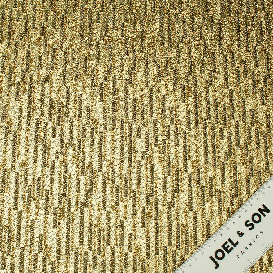 Gold Metallic Backed Cotton