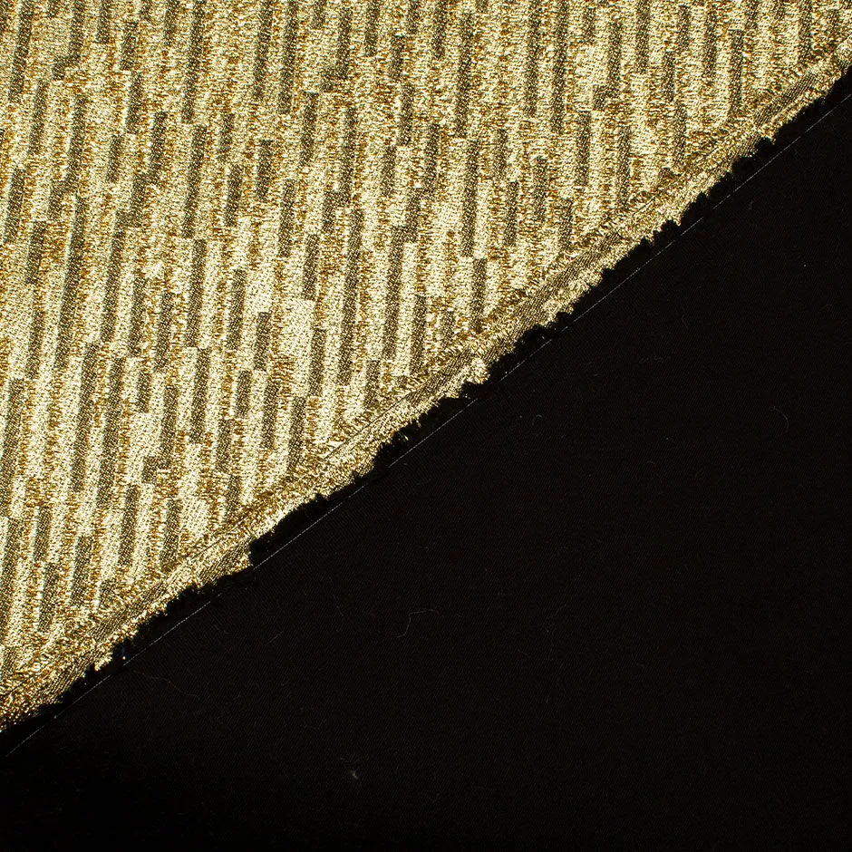 Gold Metallic Backed Cotton