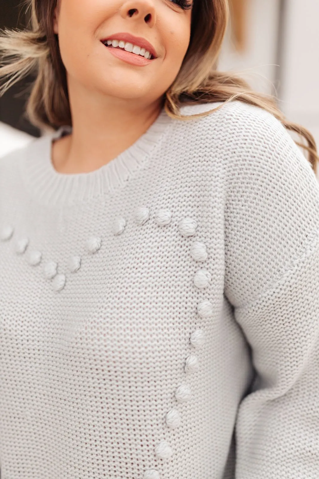 Heart Warmer Sweater in Gray