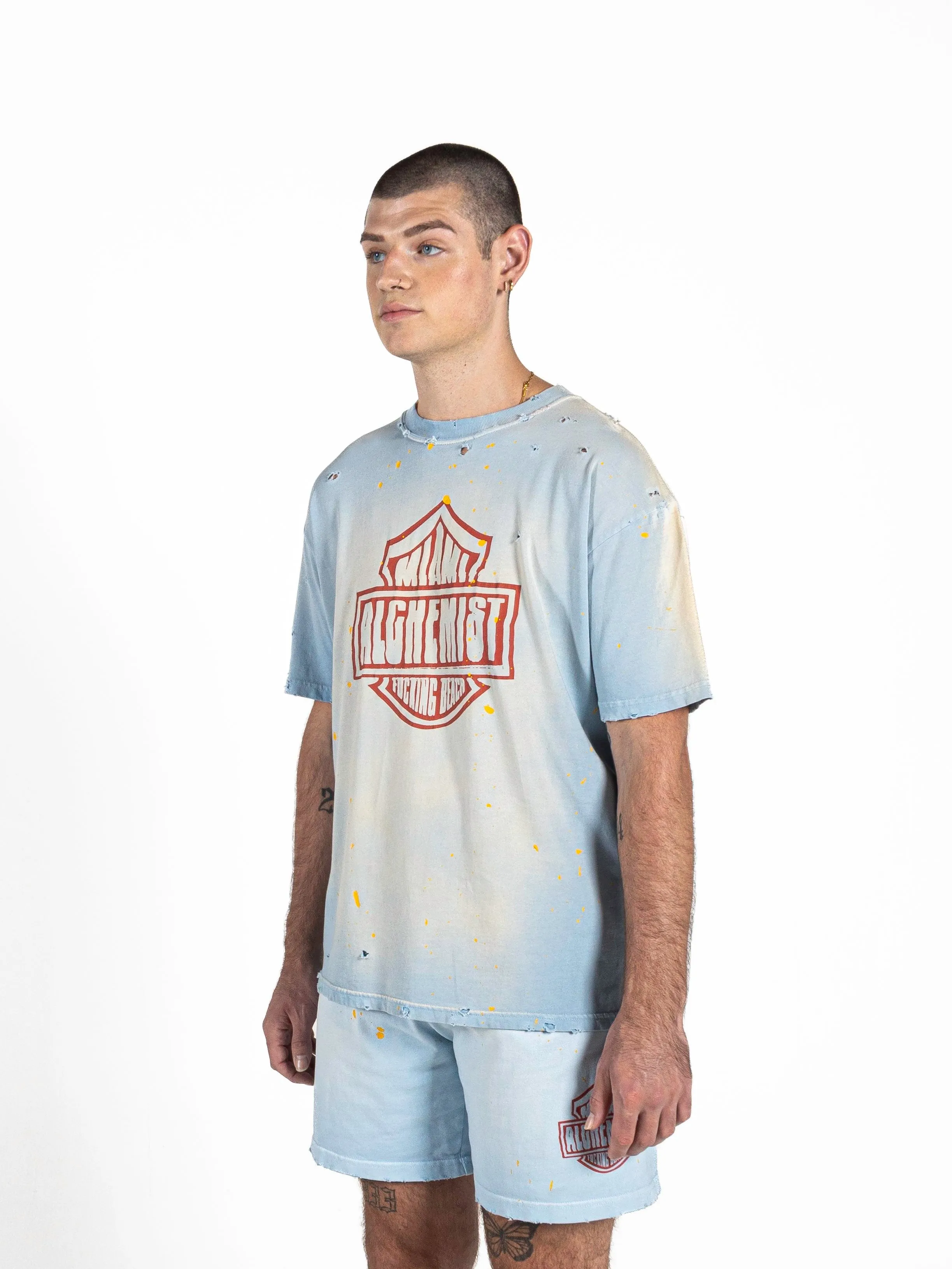 Hugh T-shirt - Caddy Blue