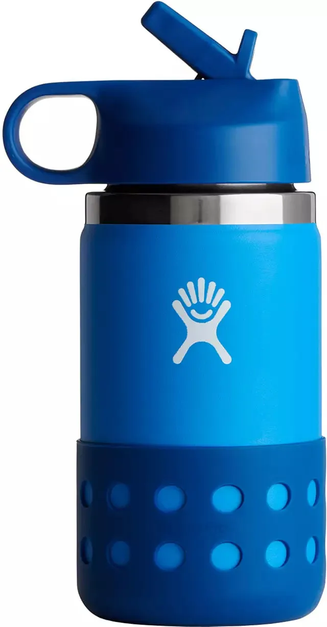 Hydro Flask 12 oz. Kids' Wide Mouth Bottle with Straw Lid and Boot