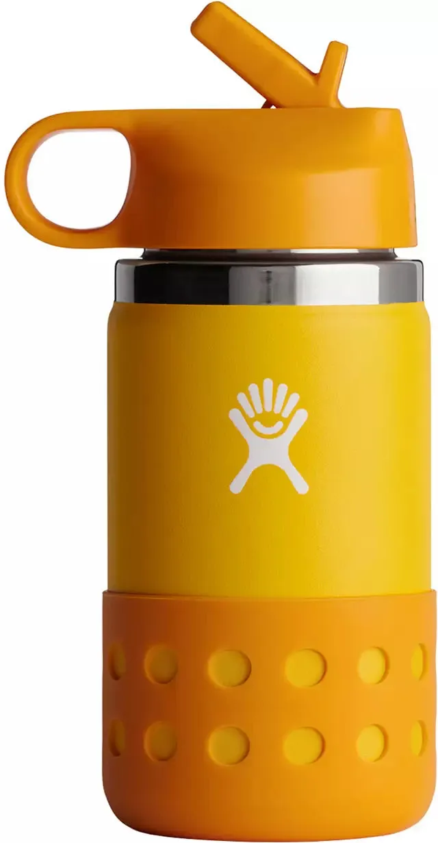 Hydro Flask 12 oz. Kids' Wide Mouth Bottle with Straw Lid and Boot