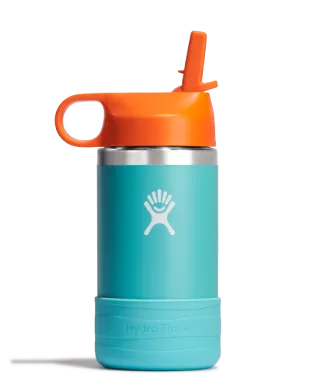 Hydro Flask 12 oz Kids Wide Mouth w/ Straw Cap (W12CSWBB363) (W12CSWBB513) (W12CSWBB334)(W12CSWBB612)