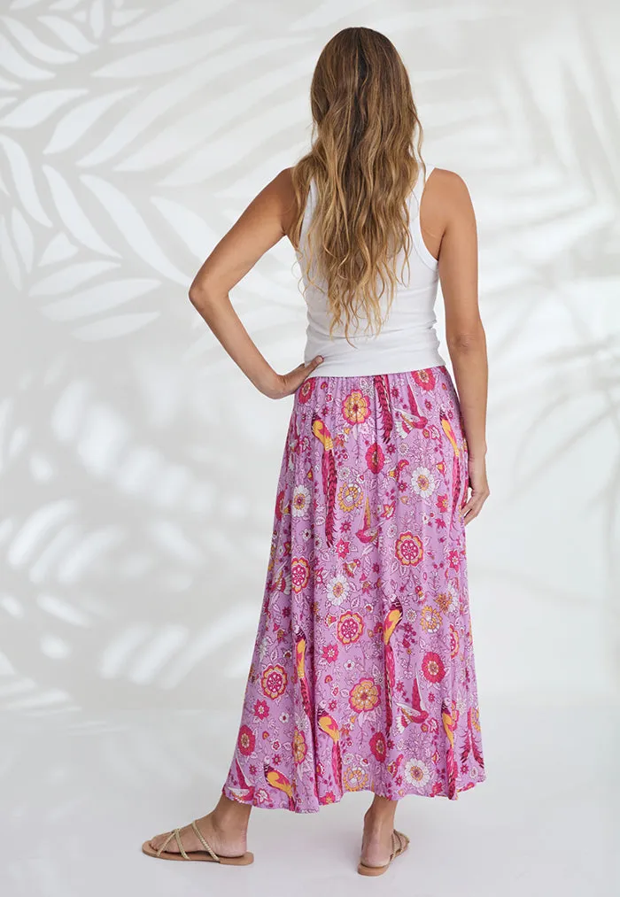 Indii Breeze Channy Maxi Skirt - Birdie Pink