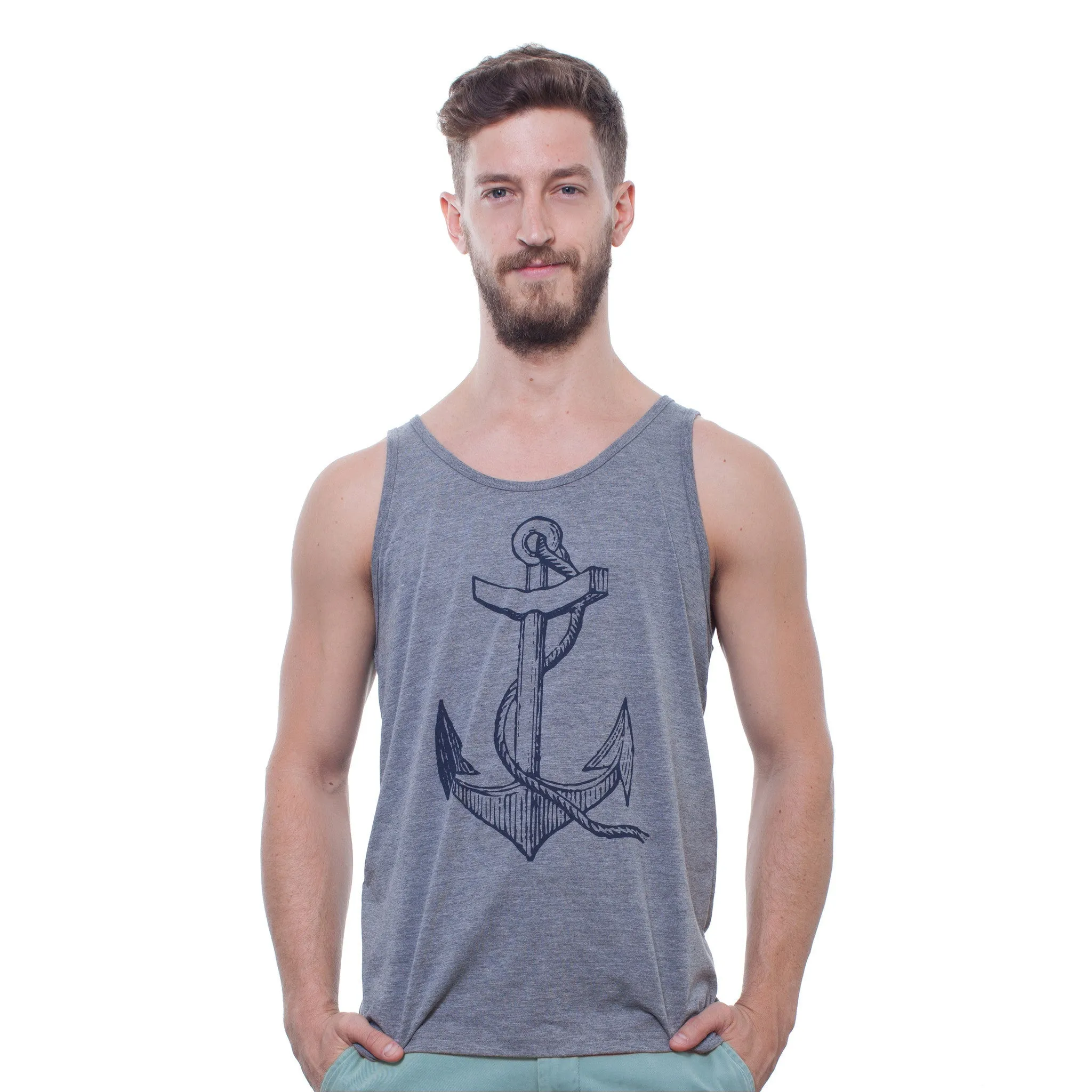 Izola Anchor Tank Top - Gray