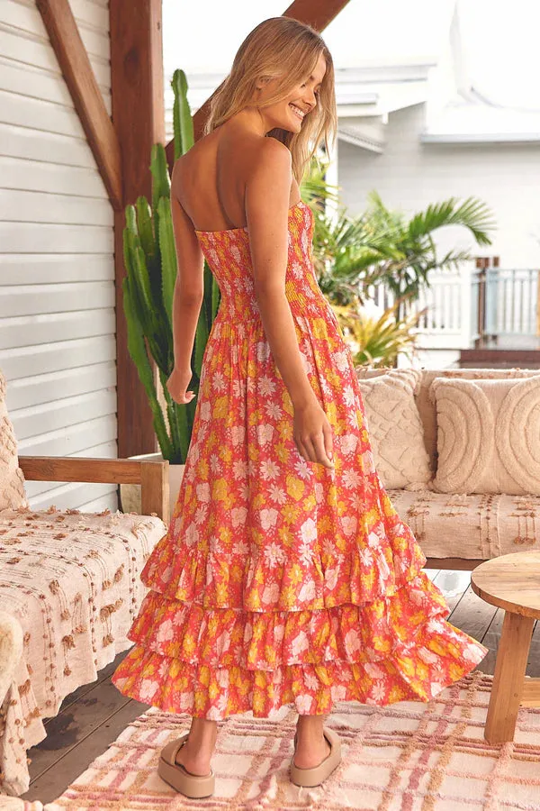 JAASE Follow the Sun Print Samba Maxi Dress