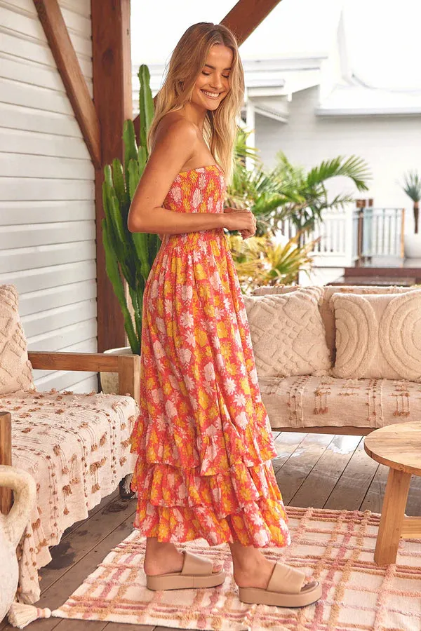 JAASE Follow the Sun Print Samba Maxi Dress