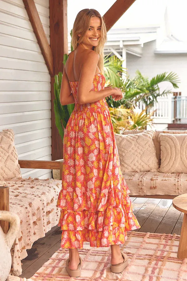 JAASE Follow the Sun Print Samba Maxi Dress