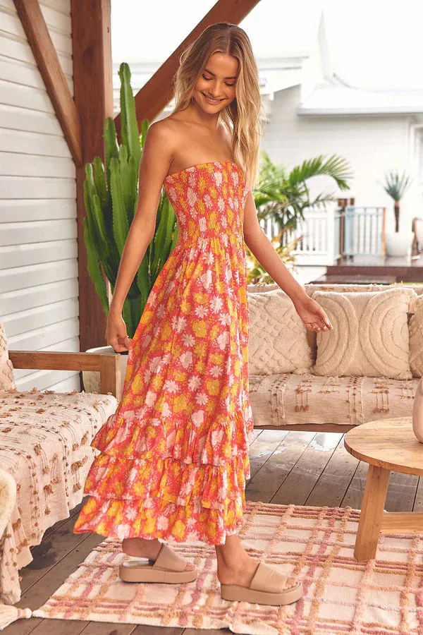 JAASE Follow the Sun Print Samba Maxi Dress