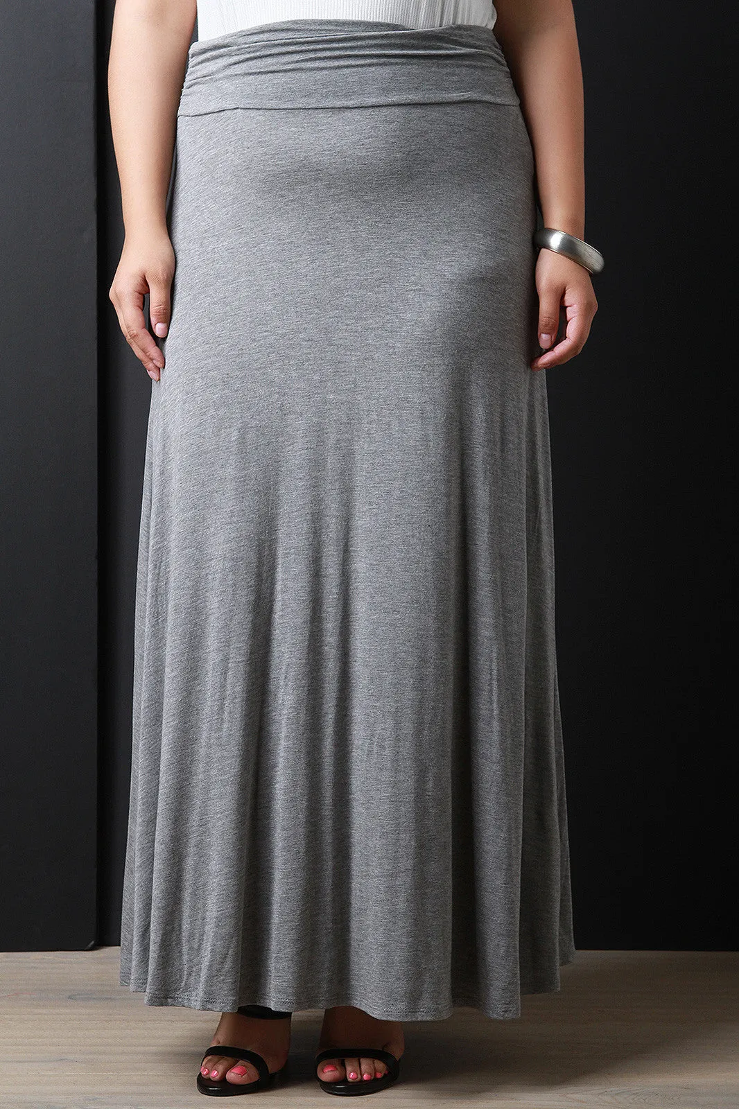 Jersey Knit Maxi Skirt