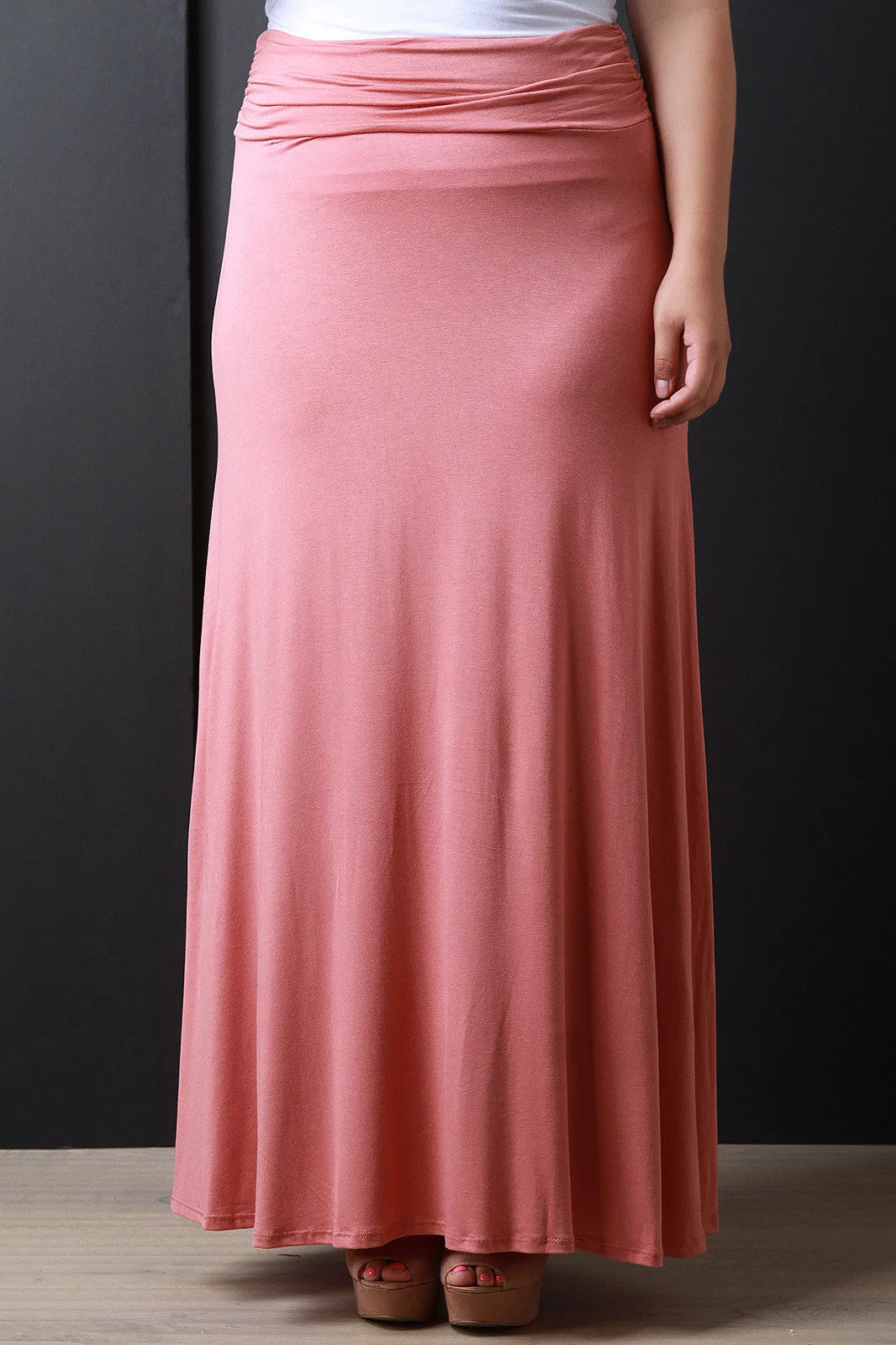 Jersey Knit Maxi Skirt