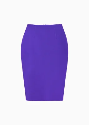 Jolie - Regal Purple Executive Suit Twill Skirt