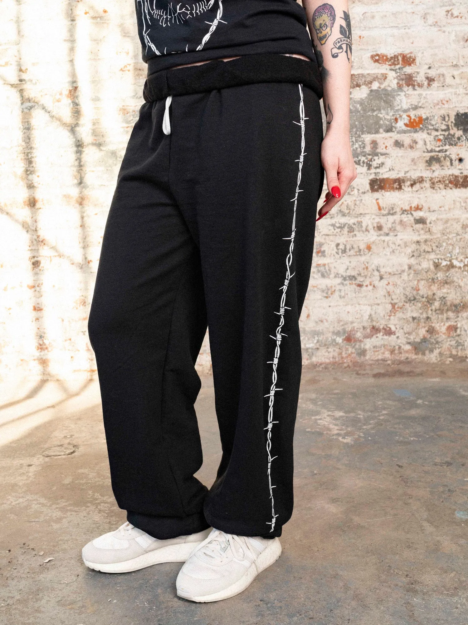 Keep Out Barbed Wire Sweatpants