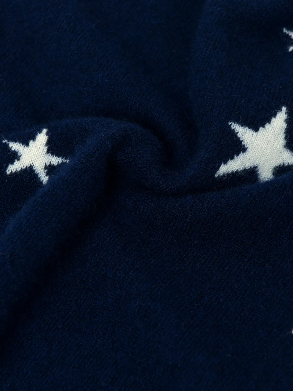 Kids Star Jacquard Sweater_Navy