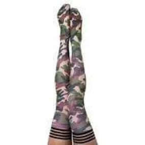 Kixies Alex Camo Thigh High