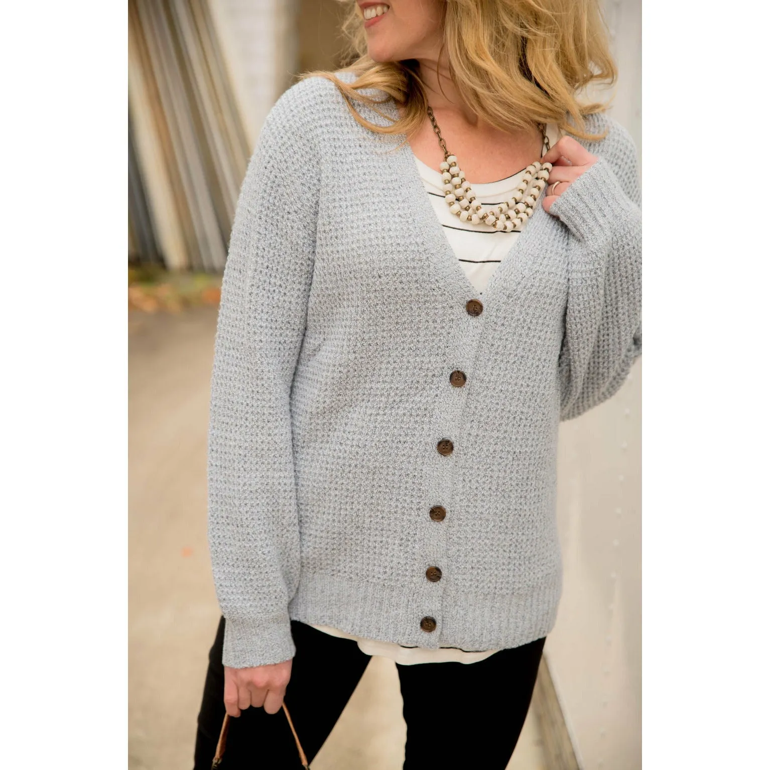 Knit Button Sweater