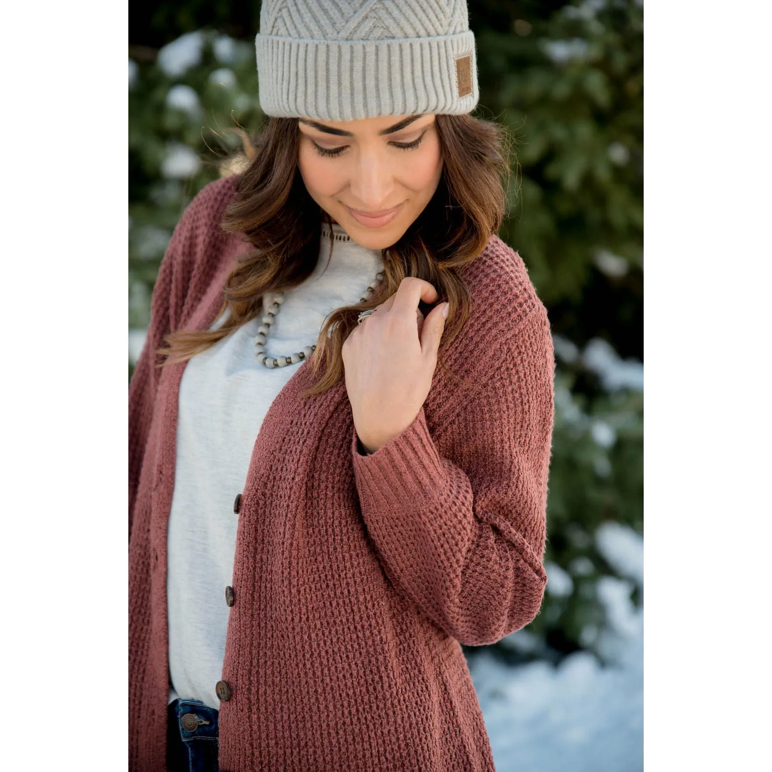 Knit Button Sweater