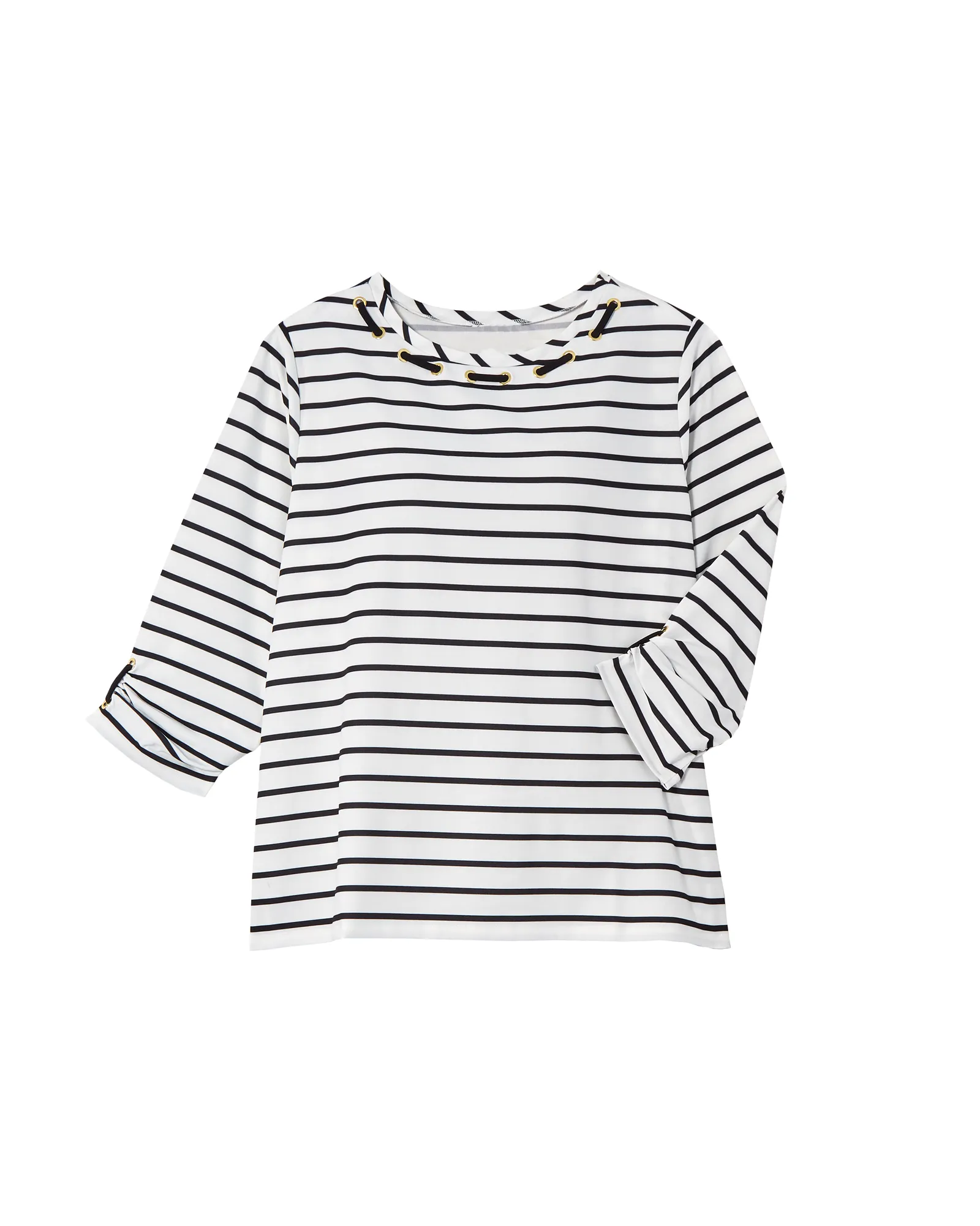 Koma Striped Top | White / Black