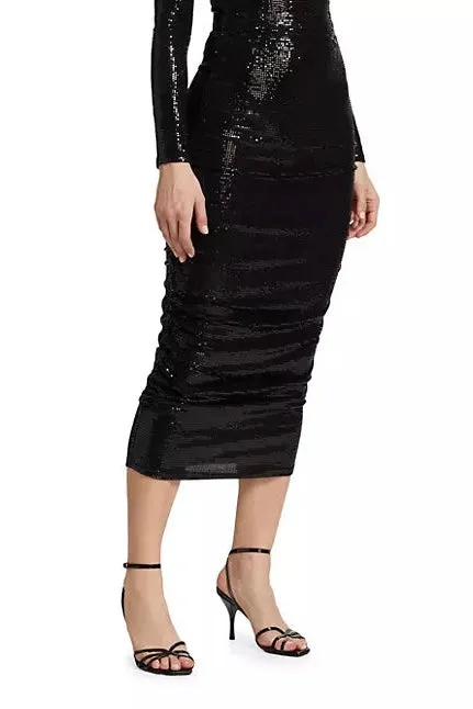 L'Agence Otis Sequin Pencil Skirt