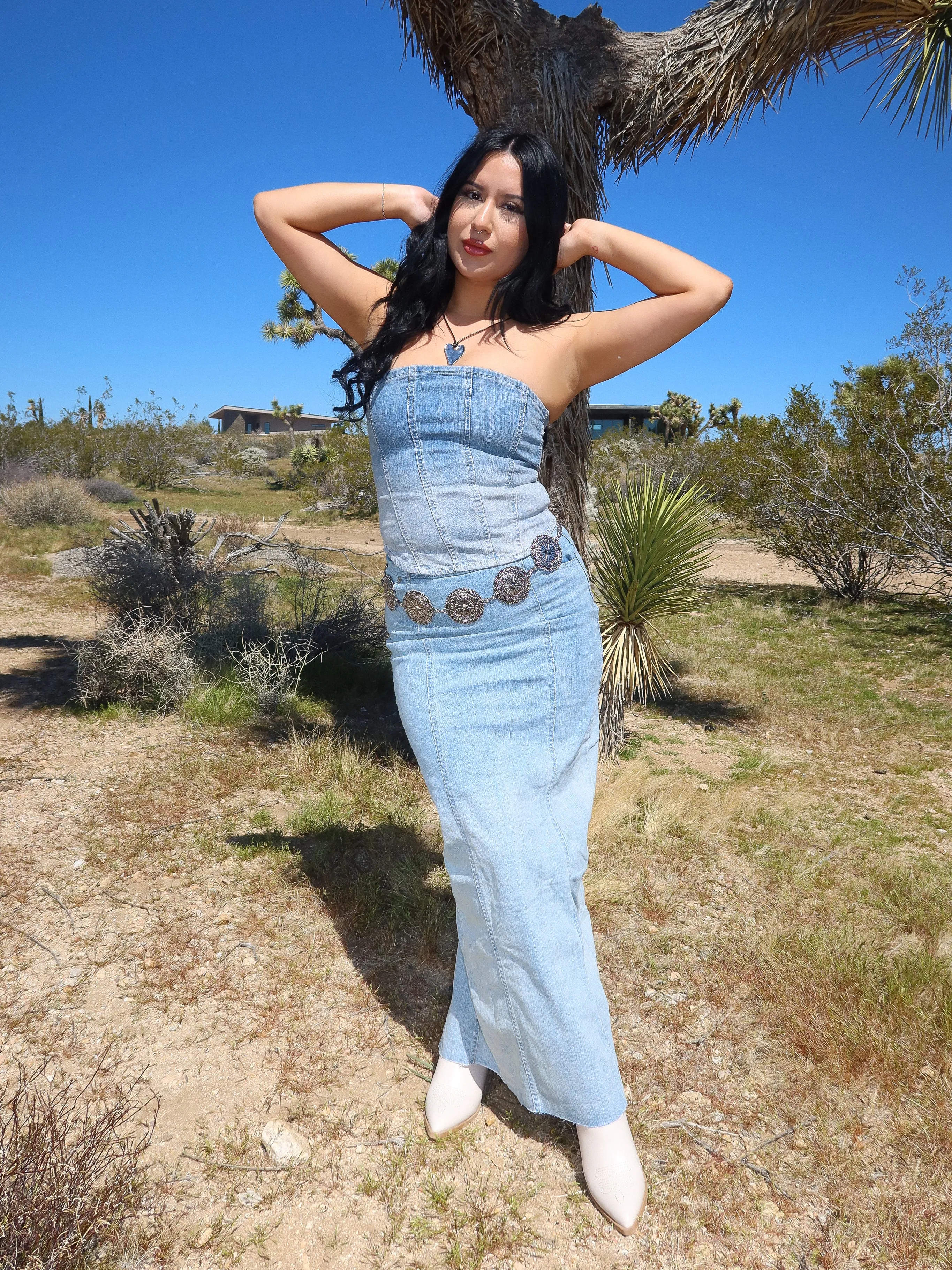 Lauren Denim 2 Piece (Light Denim)