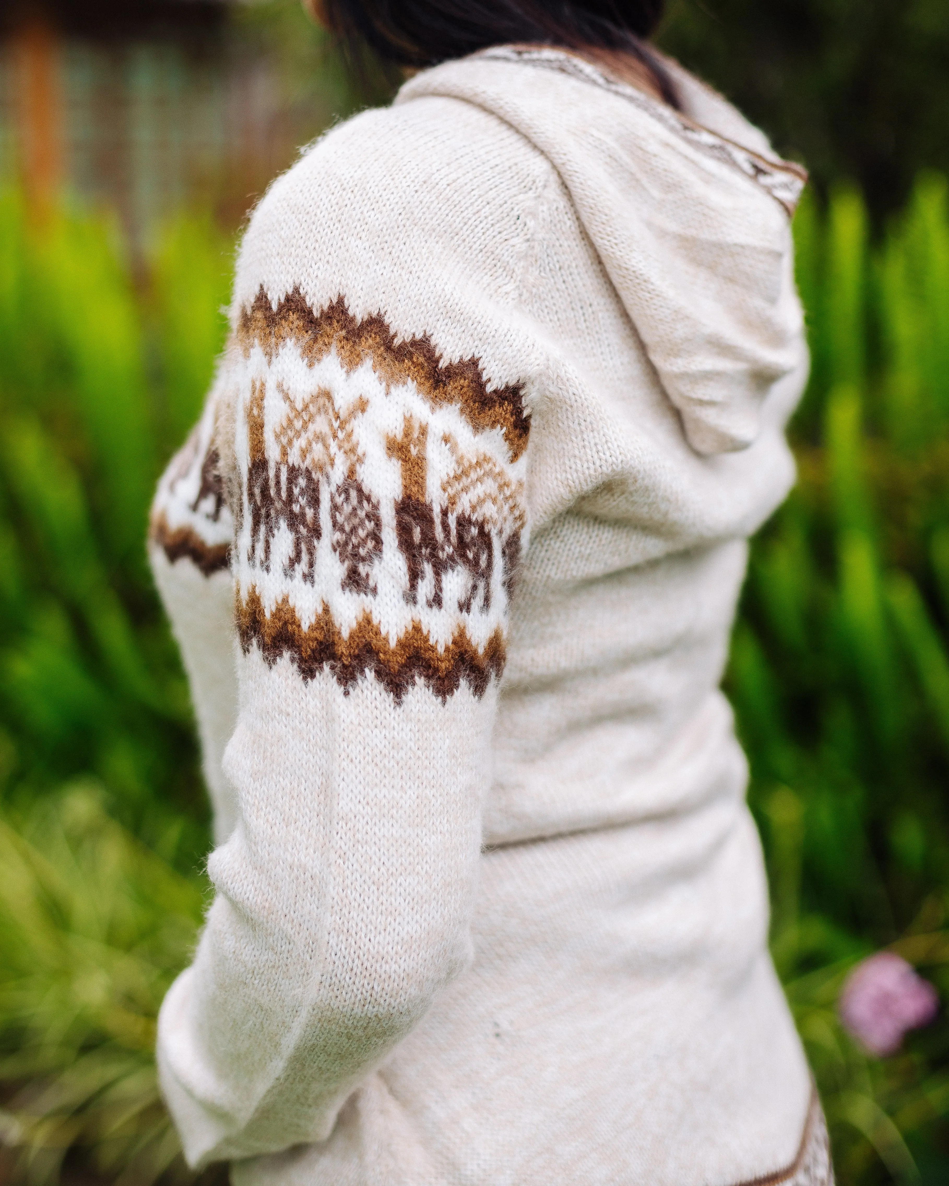 Light Beige Alpaca Sweater