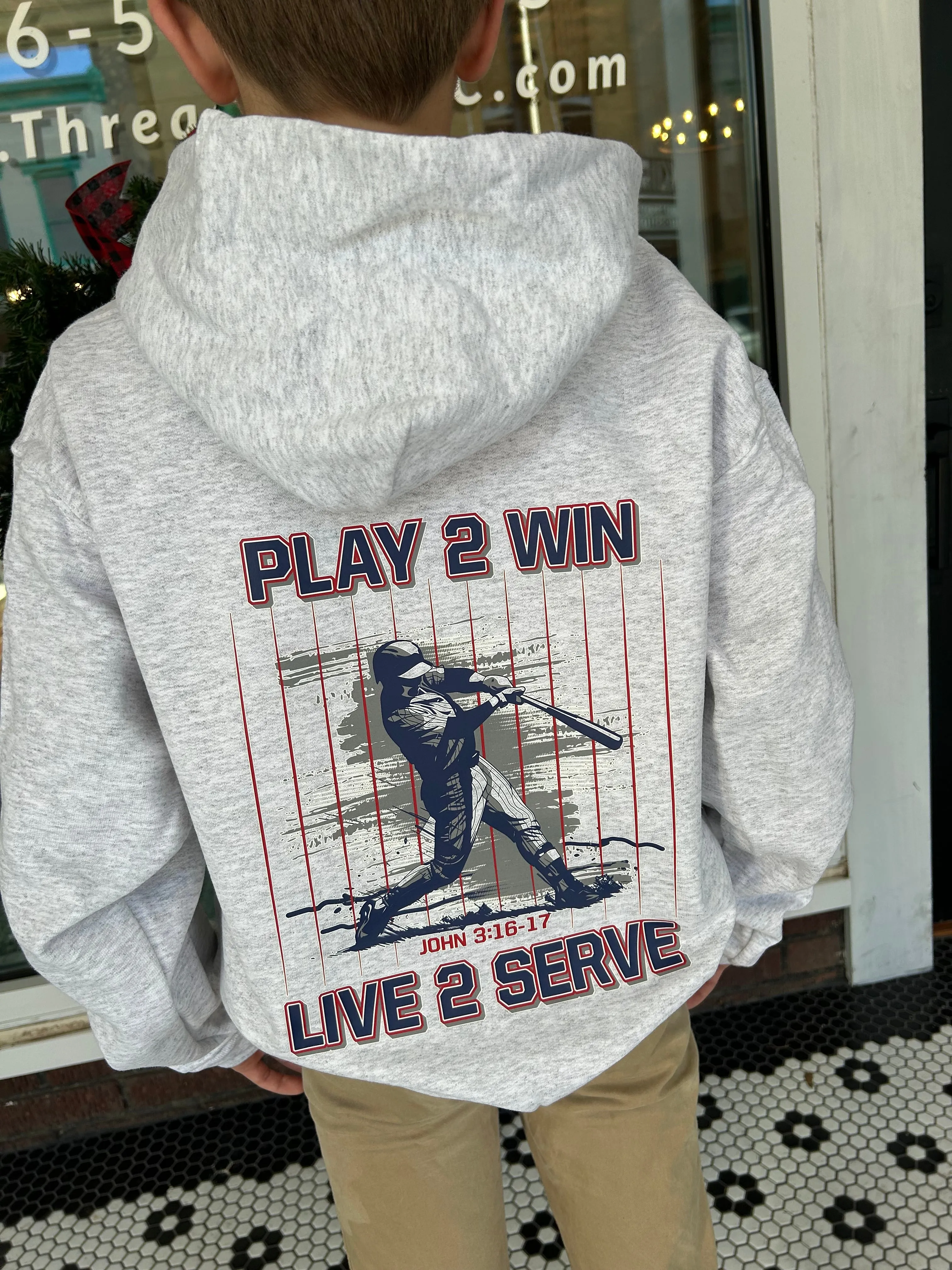 Live to Serve Baseball Hoodie or Pullover