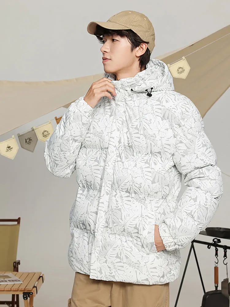 Loose-Fitting Print Quilted Coats