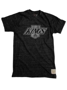 Los Angeles Kings Retro Brand Charcoal Tri-Blend Short Sleeve Vintage T-Shirt