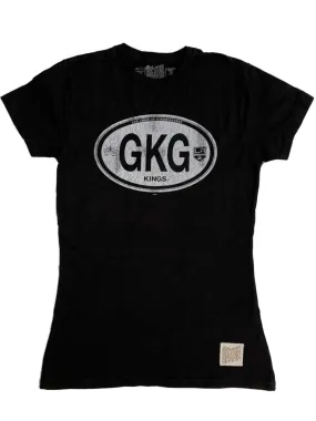 Los Angeles Kings Retro Brand WOMEN Black GKG Go Kings Go Cotton T-Shirt