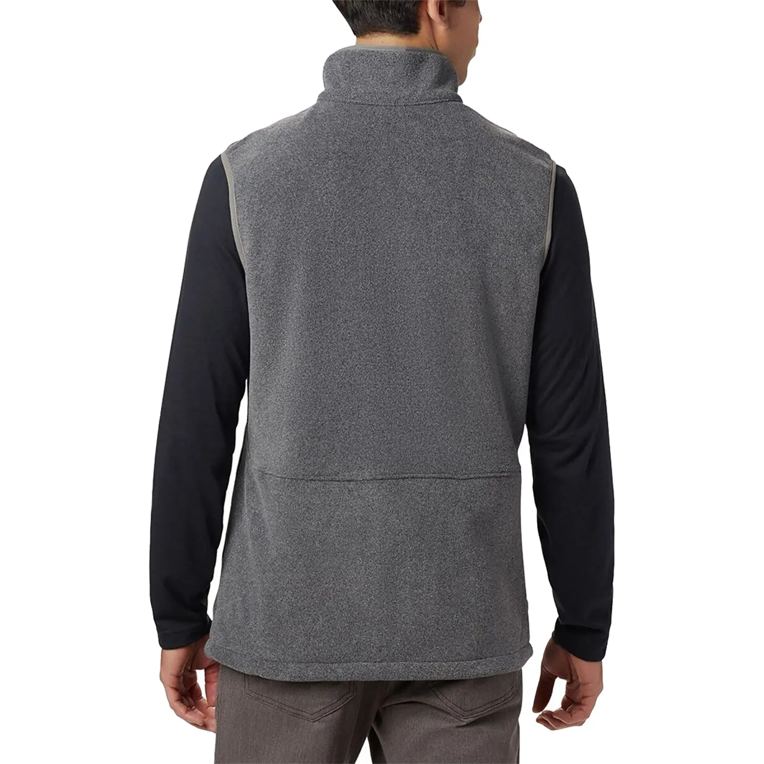 Men's Columbia Basin Trail Fleece Vest Charcoal