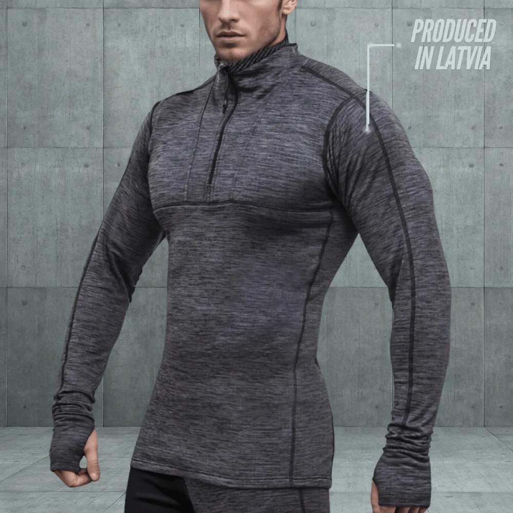 Men's Thermal Shirt “Snow Shield” Extra Warm Black