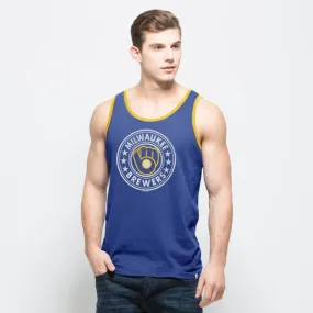 Milwaukee Brewers 47 Brand Blue All Pro Sleeveless Cotton Tank Top T-Shirt