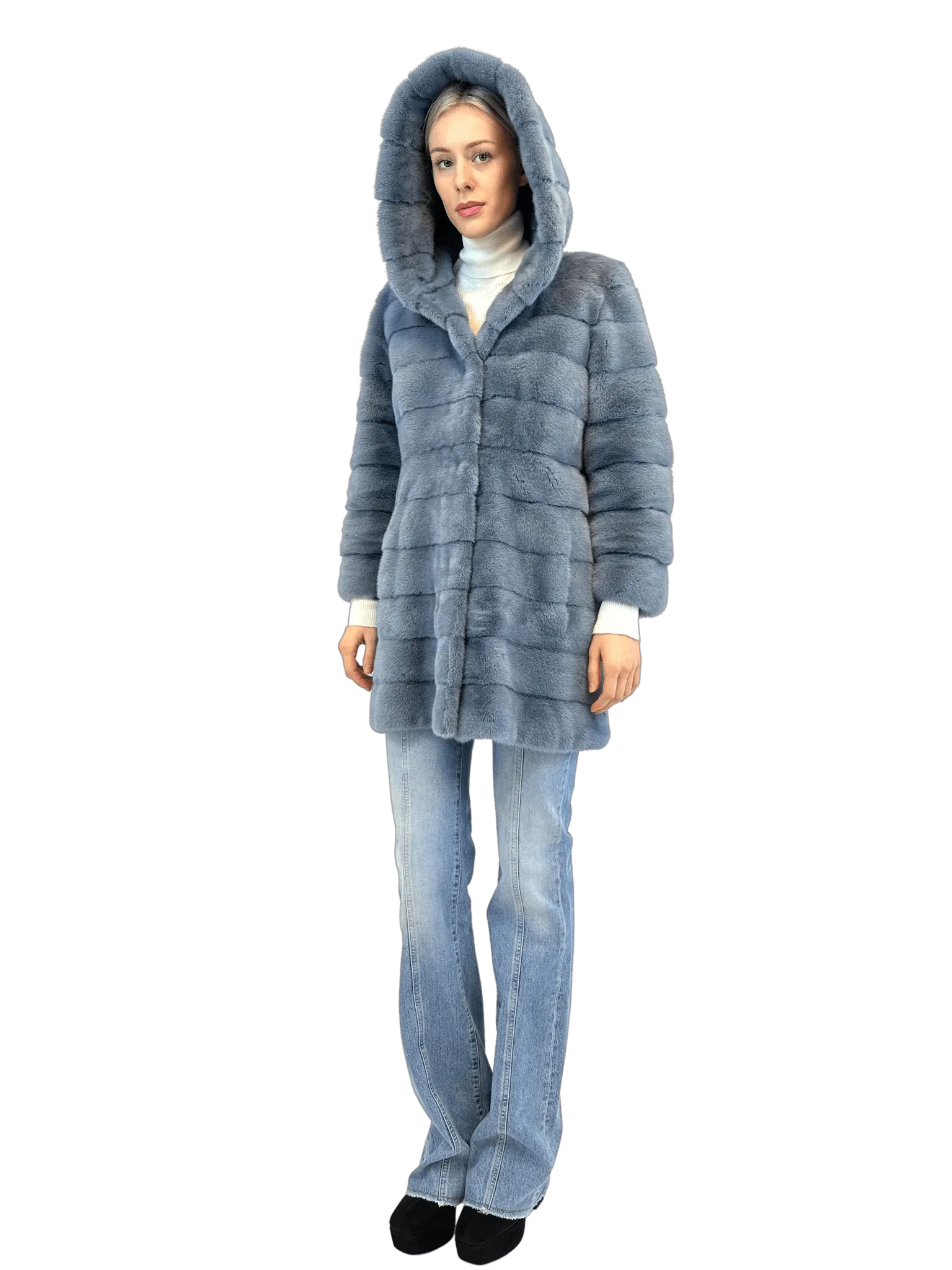 Mink Coat with Hood