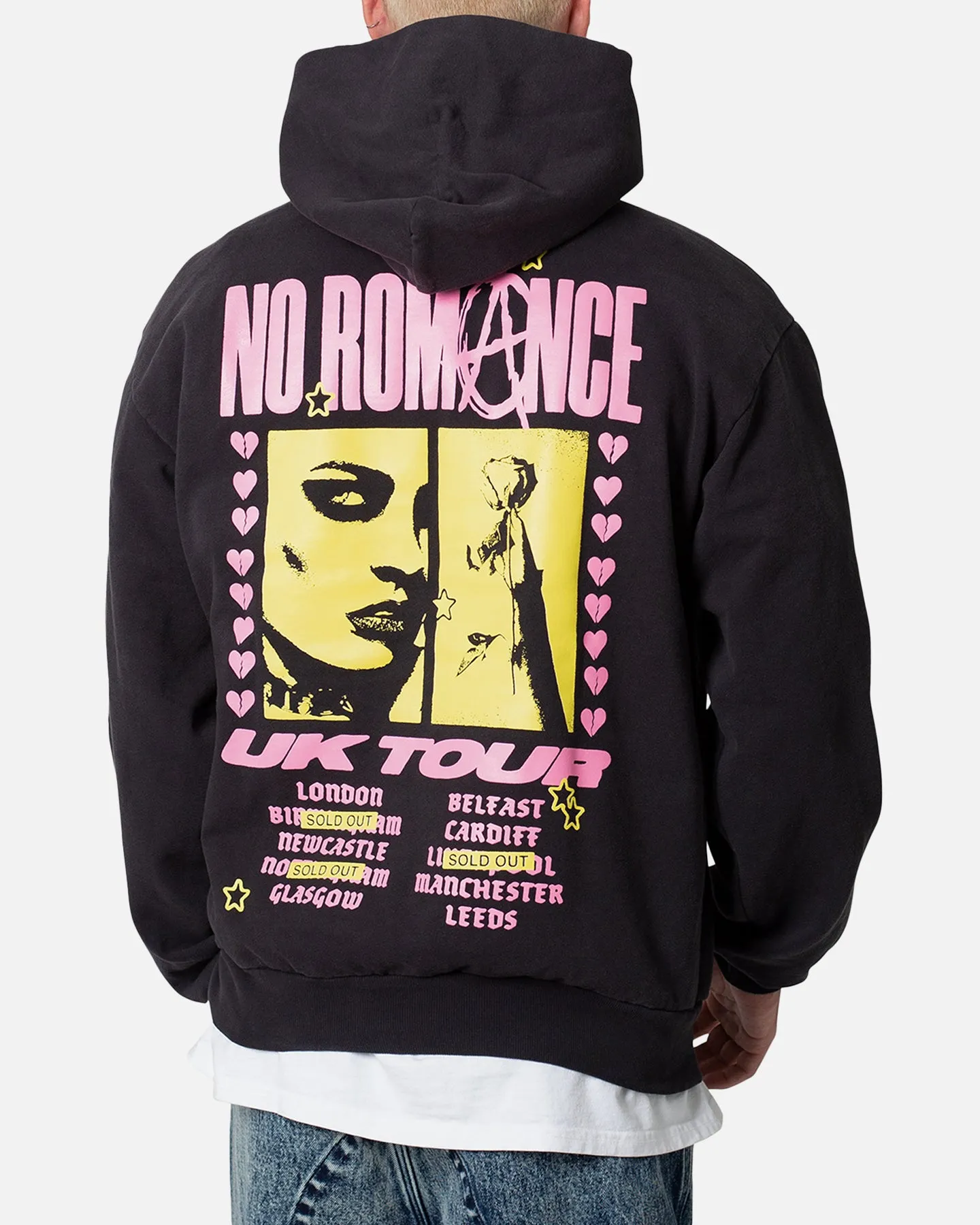 MNML No Romance Hoodie Off Black