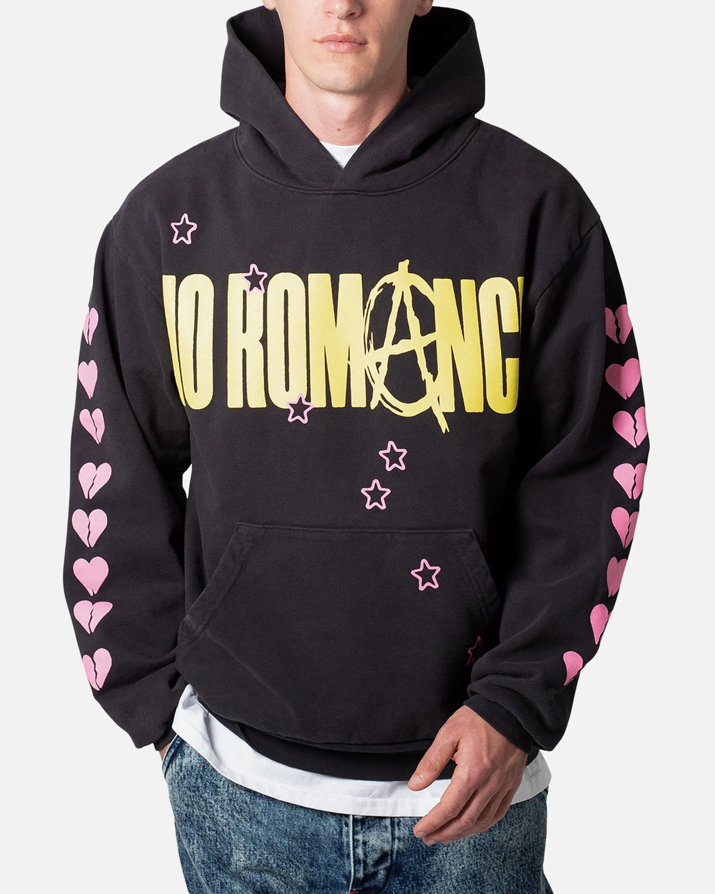 MNML No Romance Hoodie Off Black