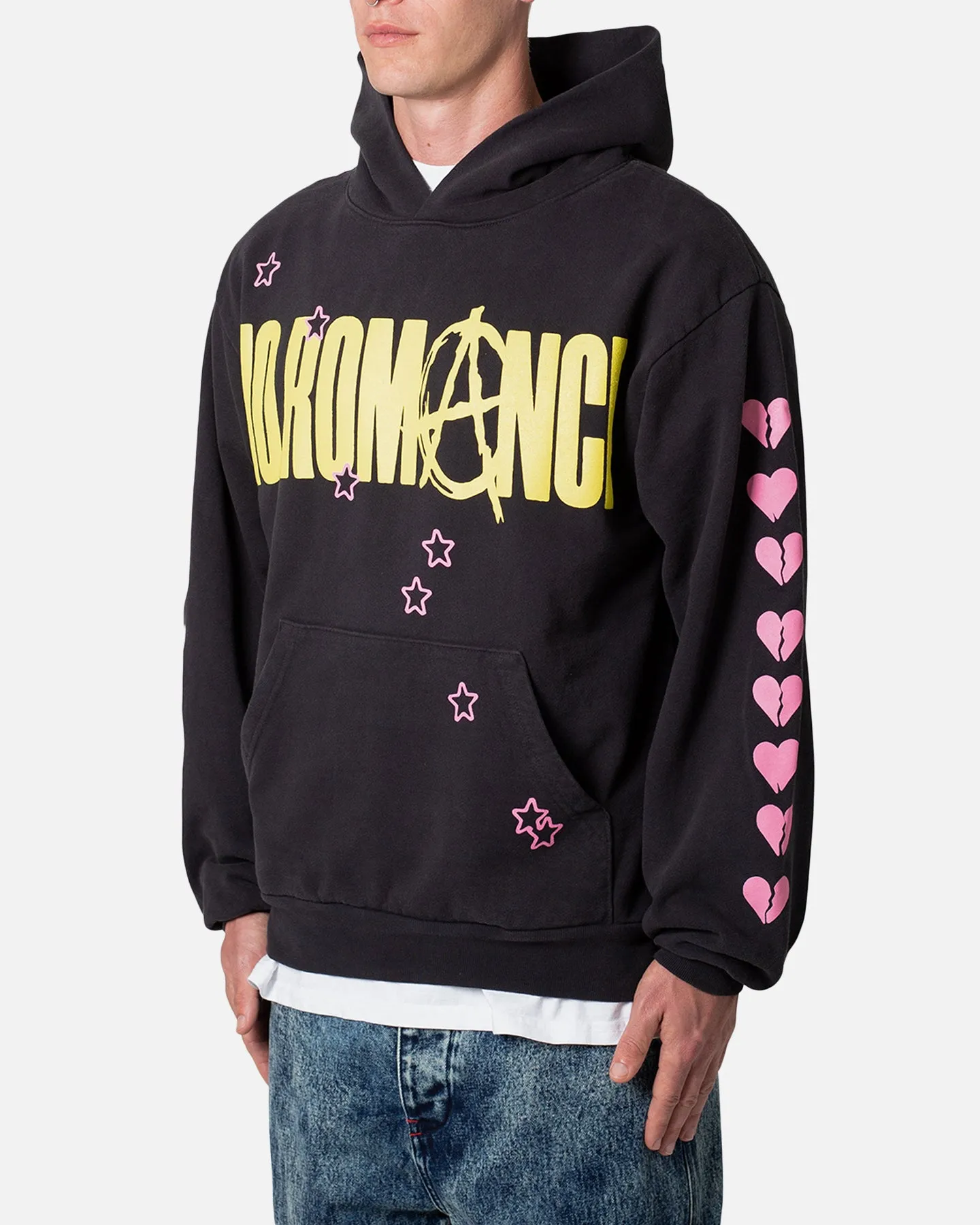 MNML No Romance Hoodie Off Black