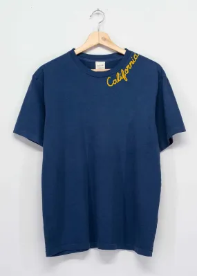 NAVY BOYFRIEND TEE23 WITH CUSTOM HAND EMBROIDERY