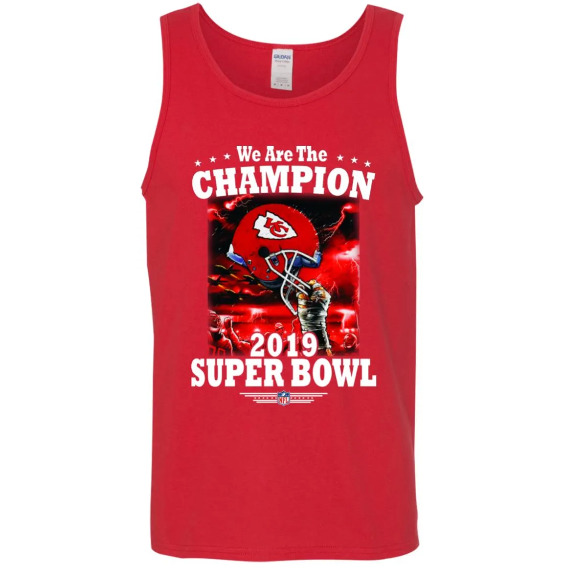 Nfl – Kansas City Chiefs We Are The Champion 2019 Super Bowl Football Men Cotton Tank