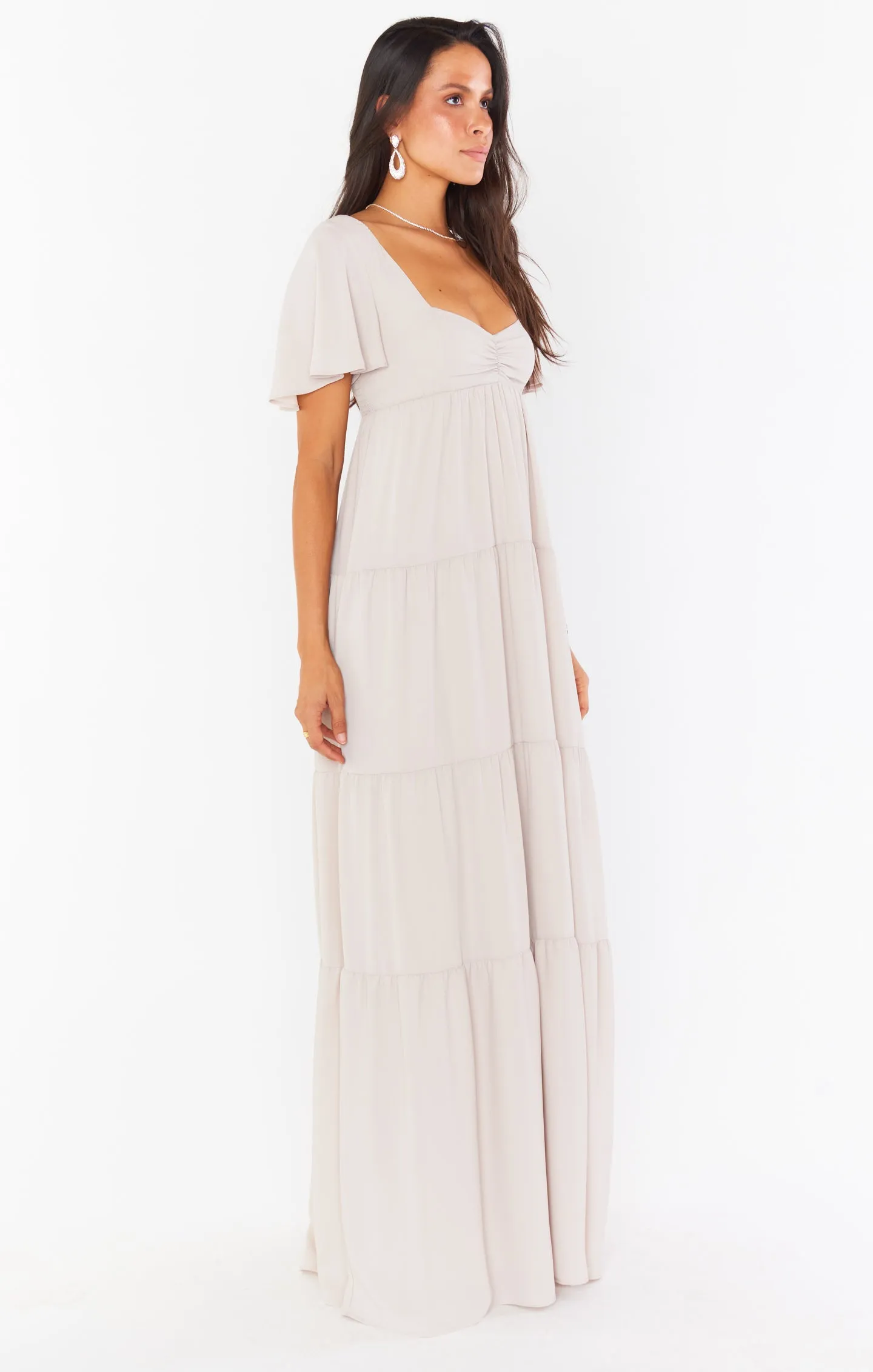 Nicole Maxi Dress ~ Show Me The Ring Crisp