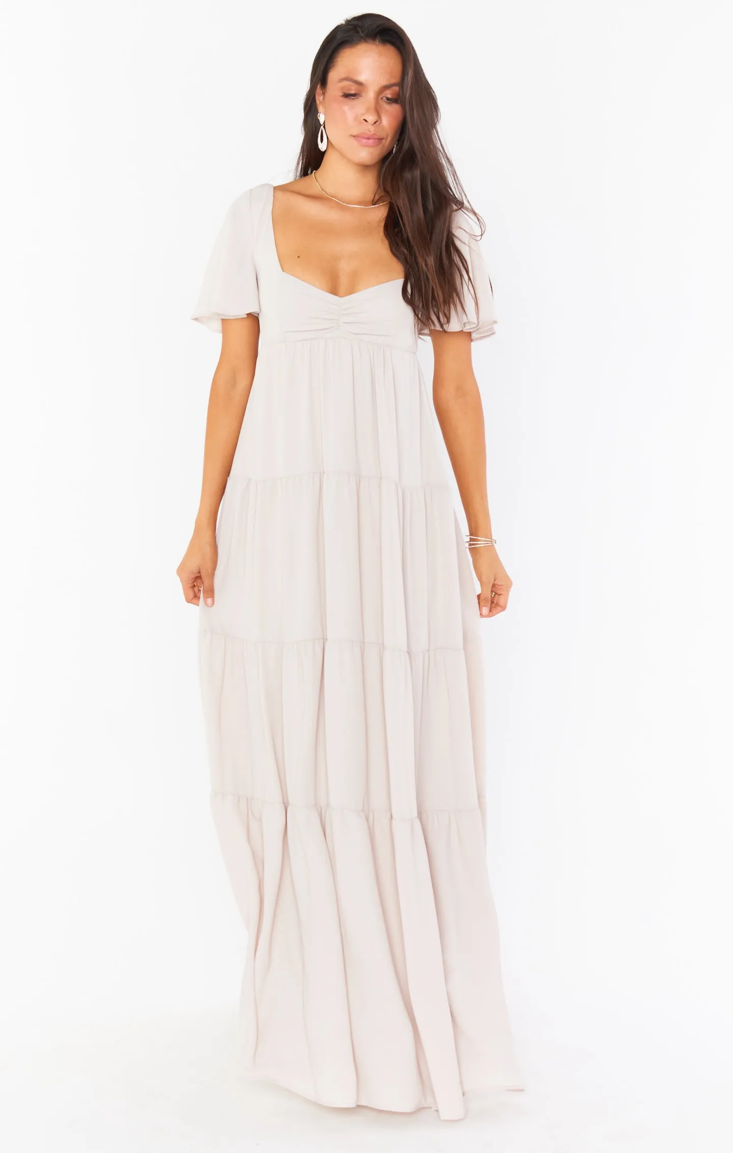 Nicole Maxi Dress ~ Show Me The Ring Crisp