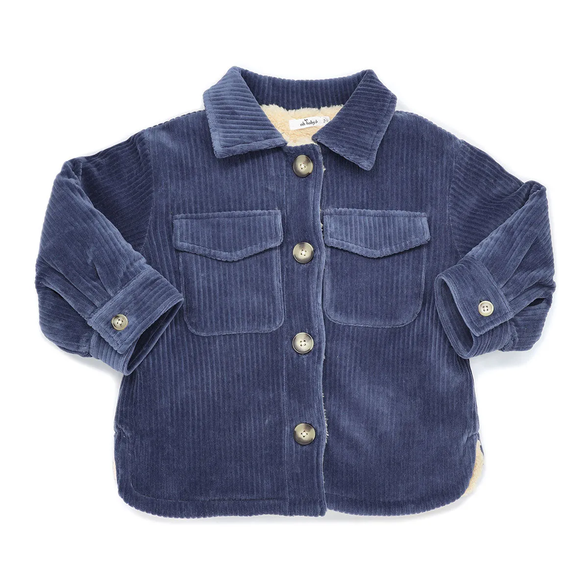 oh baby! Shacket Corduroy - Dusty Blue