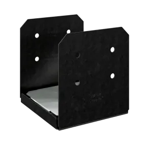 Outdoor Accents® Avant Collection ZMAX®, Black Powder-Coated Post Base for 10x10 (Pack of 2)